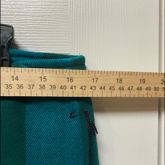 New Stylus Mini Skirt Blue Green Plaid Sz 10A-Line Fully Lined Back Zip - Picture 6 of 7